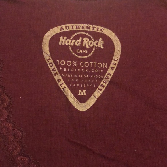 BNWT/Vintage Hard Rock Cafe sleeve less shirt, brand new w tags (00048) - Picture 4 of 7